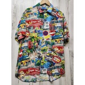 Jams World Shirt Men M 30th Anniversary Hong Kong Paradise Tiger Mart Made USA